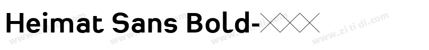 Heimat Sans Bold字体转换